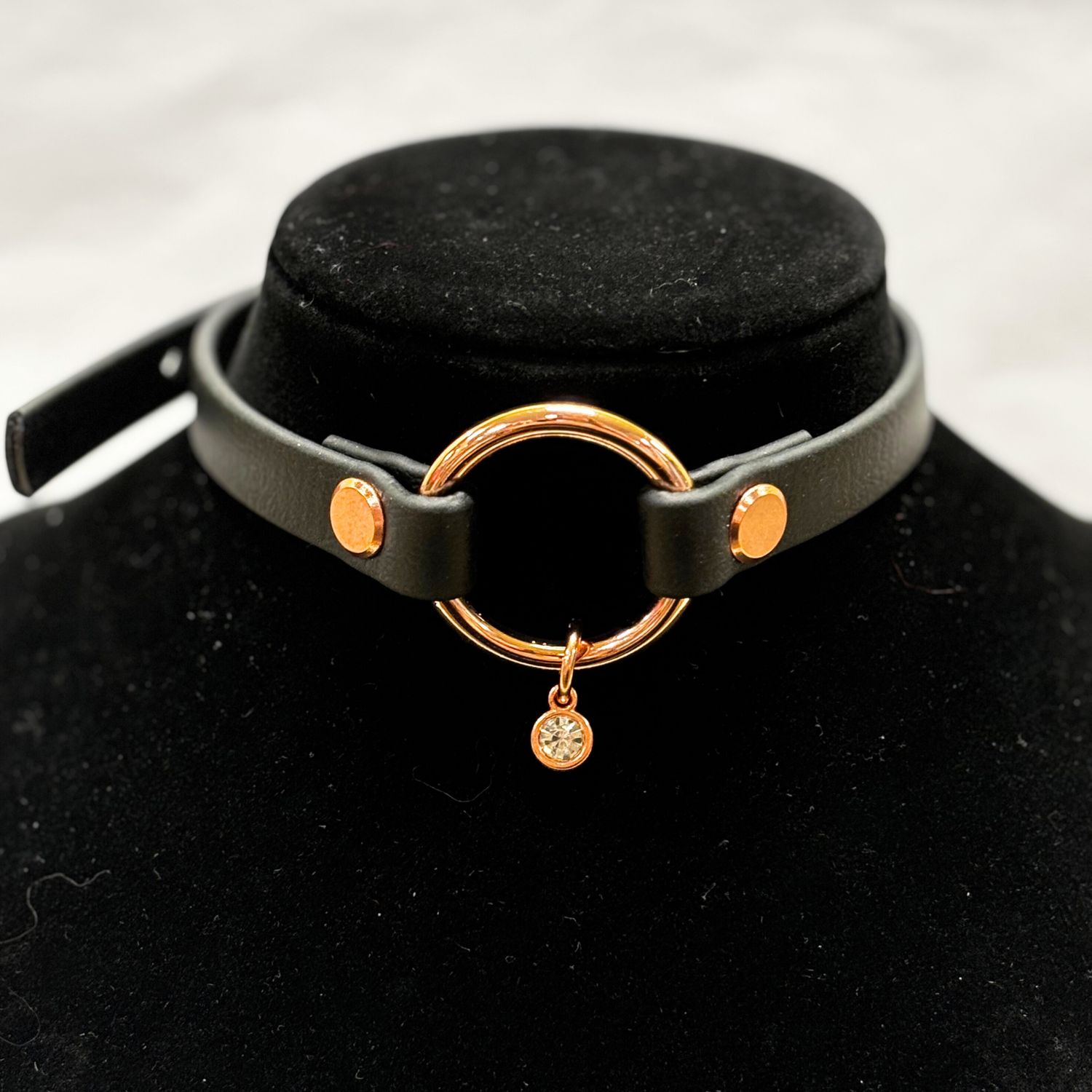 Simple Black/Rose Gold Biothane