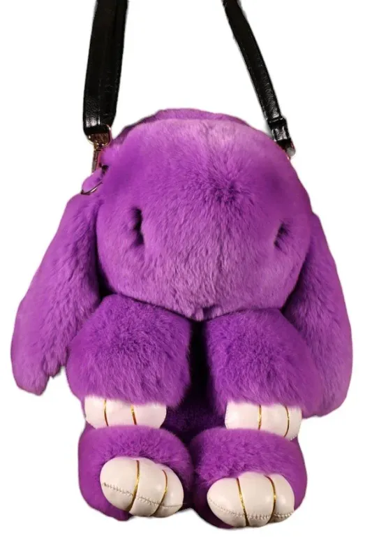 BB-BB-10 Real Fur Bunny Backpack