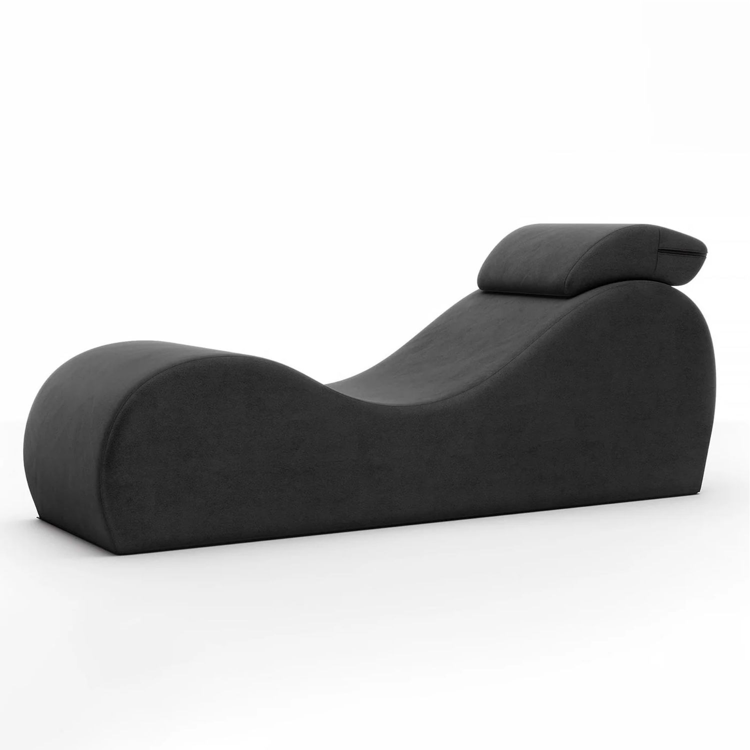 14154 Lyza Velvish Lounger, Color: Black, Size: O/S