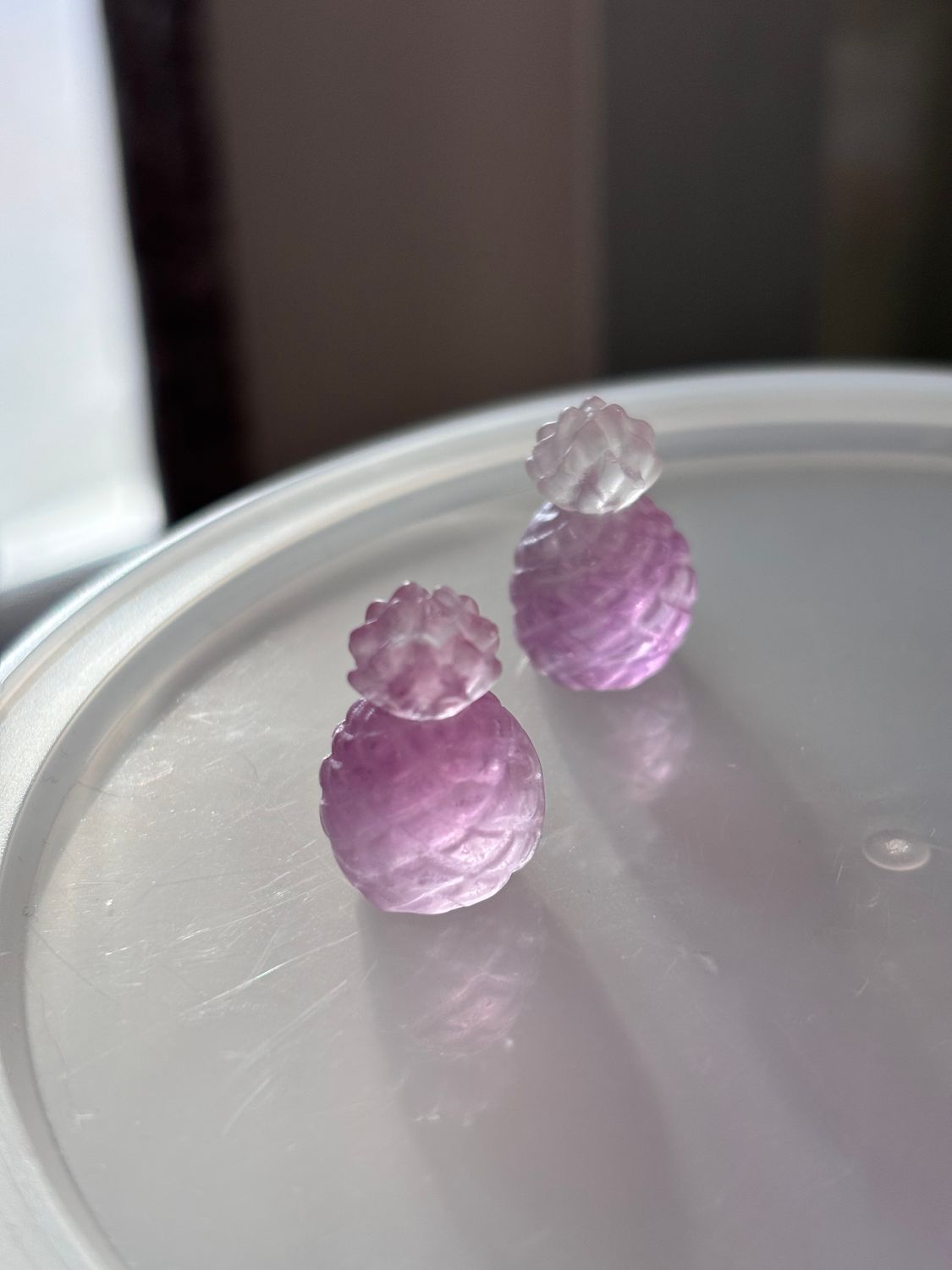 Mini Pink Fluorite Pineapple
