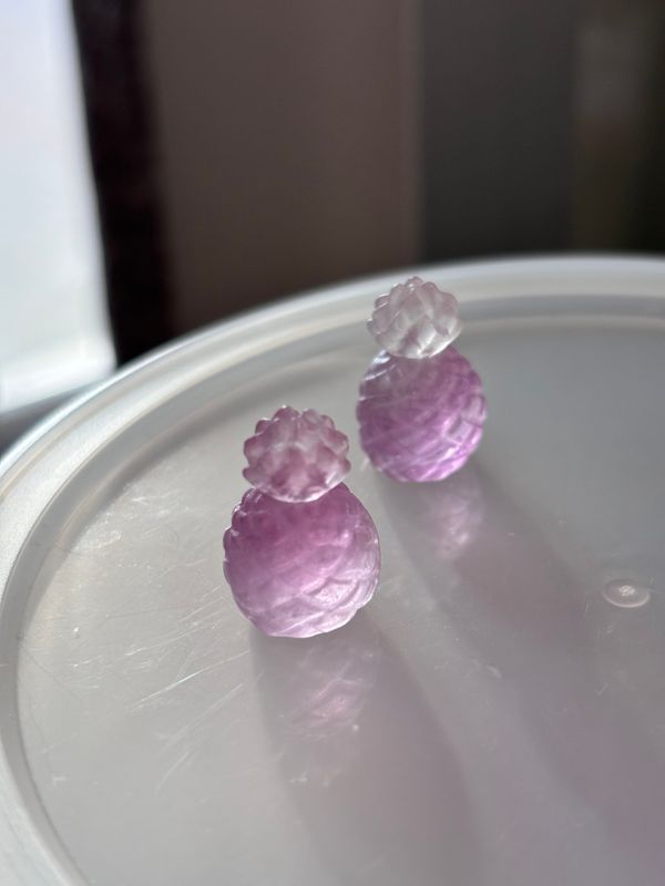Mini Pink Fluorite Pineapple