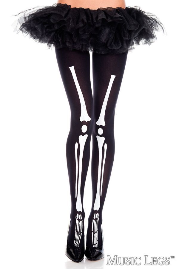 ML37399 Skeleton Pantyhose O/S