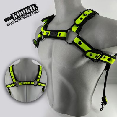 9135 Neoprene Harness Neon green