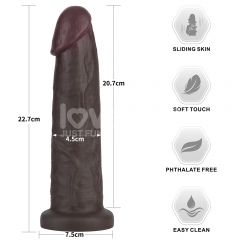 LV417203 9'' Sliding Skin Dong Black