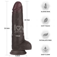 LV417202 8.5'' Sliding Skin Dong Black