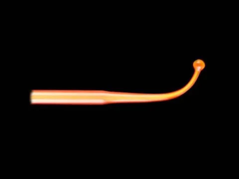 Orange Curved Ball Point Probe