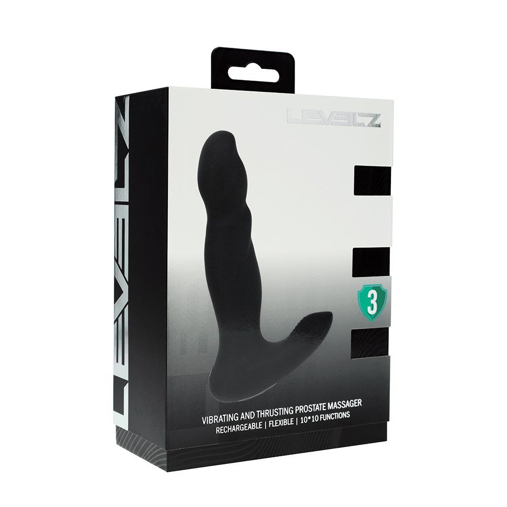 ST1926 Vibe/Thrusting Prostate Massager Black