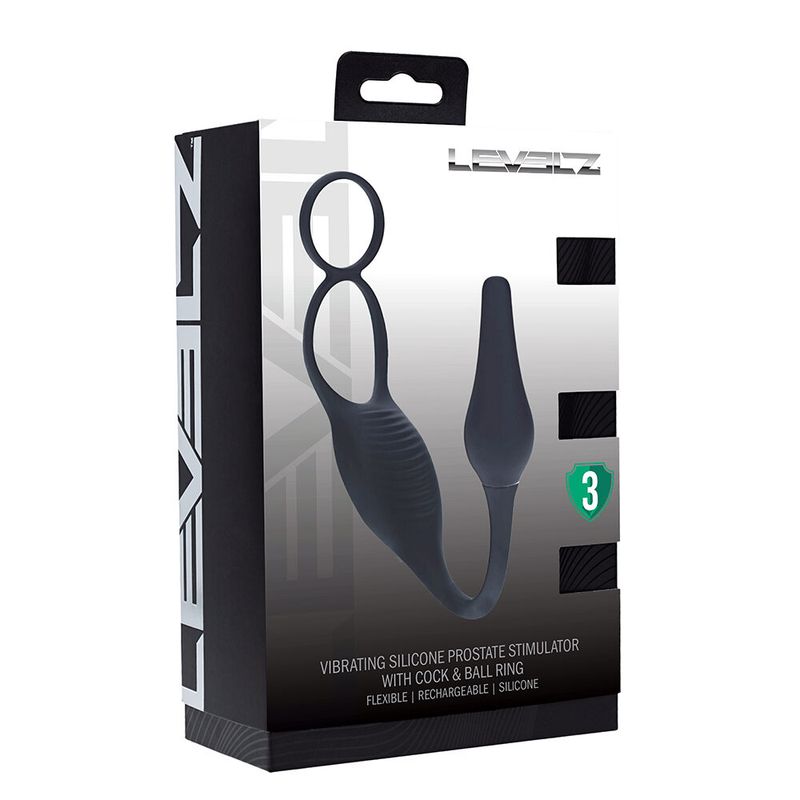 ST1945 LevelZ Silicone Prostate Black