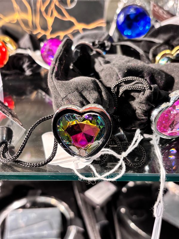 PL-H-5 Jeweled Butt Plug Rainbow