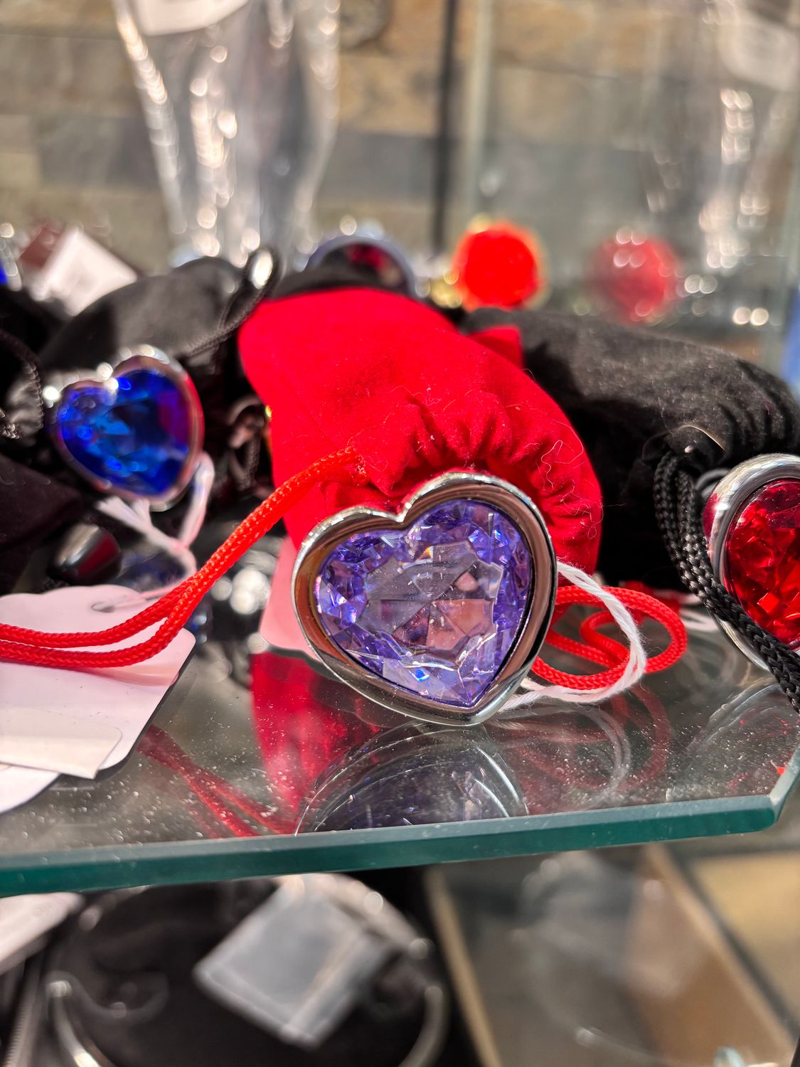 PL-H-2 Heavy Heart Plug Small/Medium Lavender