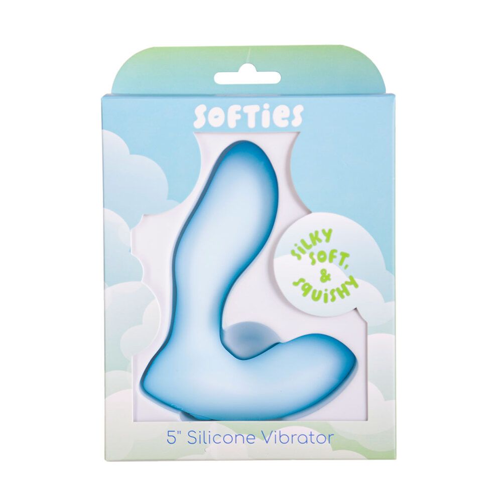 BM38613 Softies Silicone Vibe 5" Bue