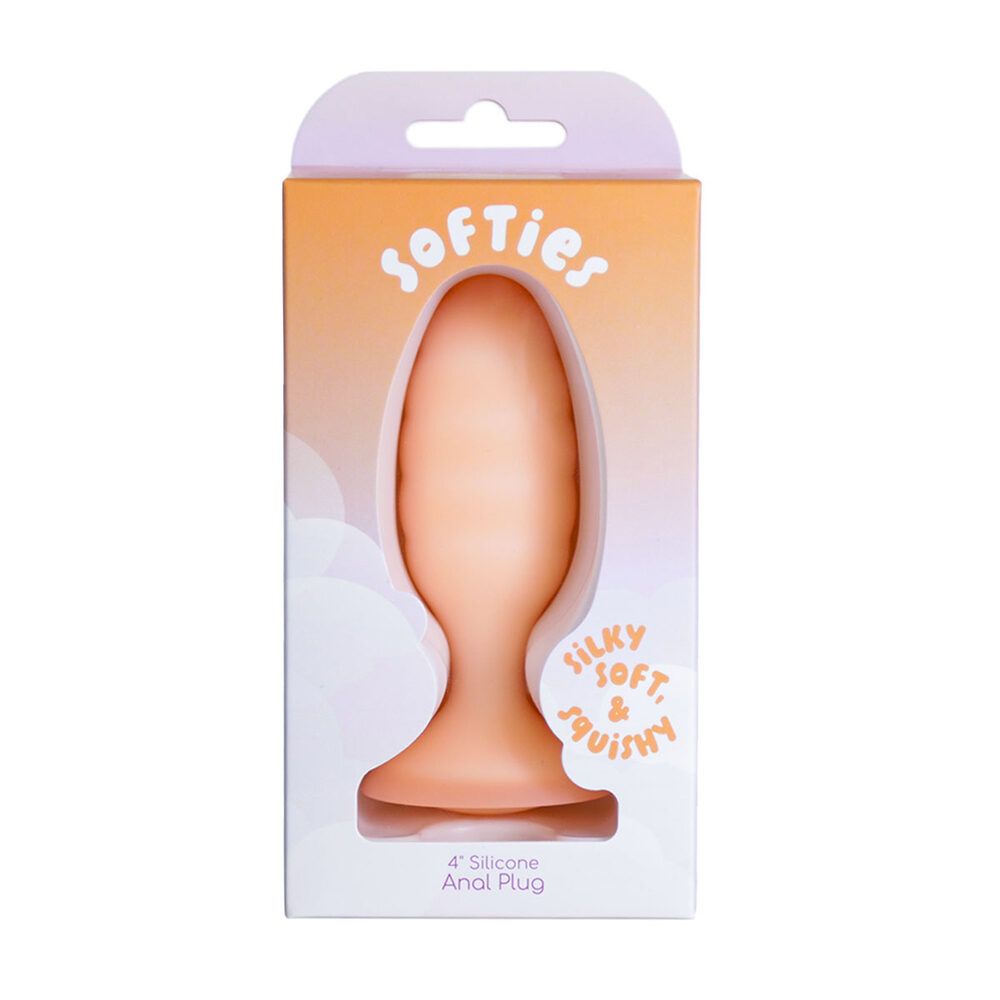 BM38729 Softies Butt Plug 4" Orange