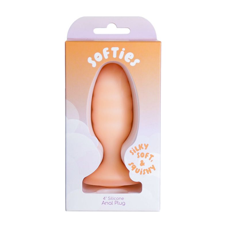BM38729 Softies Butt Plug 4" Orange