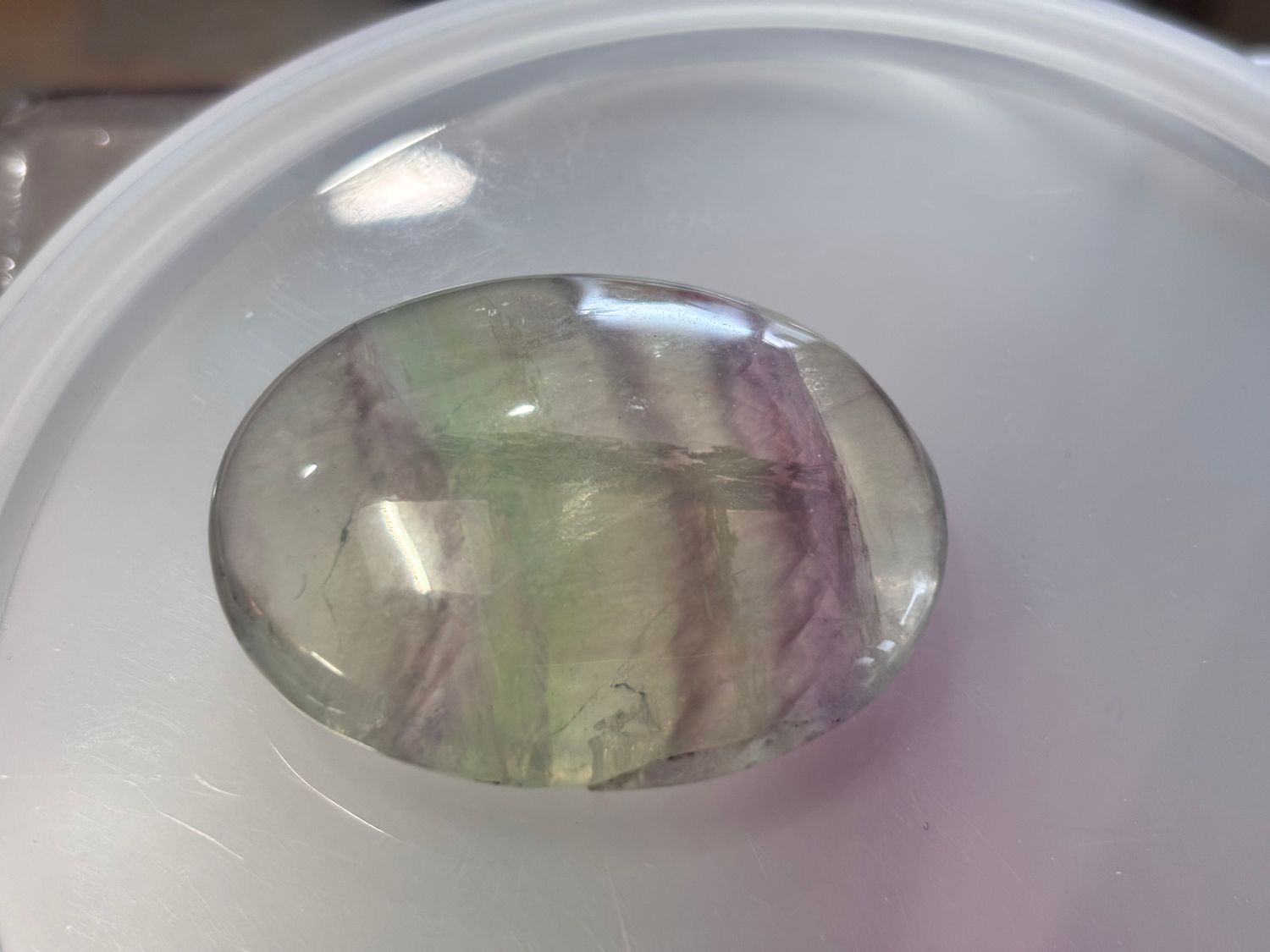 Rainbow Fluorite Palmstone
