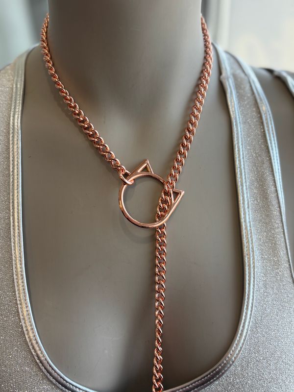 Slip Chain Rose Gold Kitty