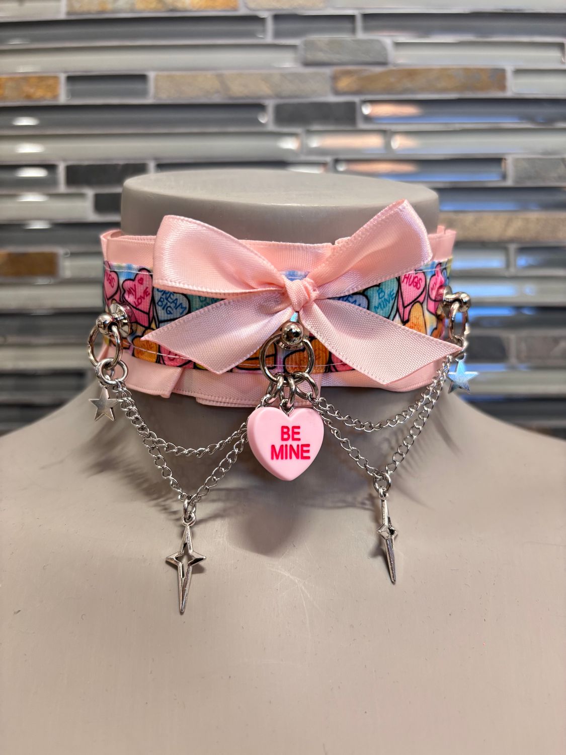 Lace Collar Candy Heart