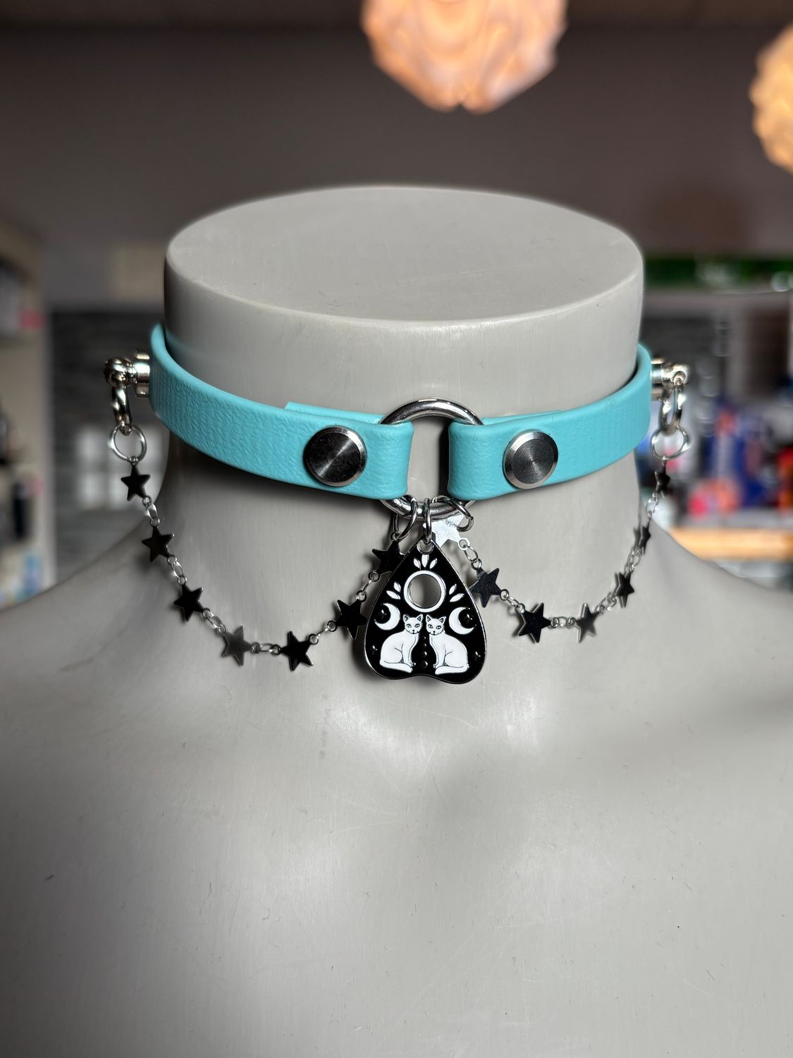 Biothane Collar Turq. Ouija Cat