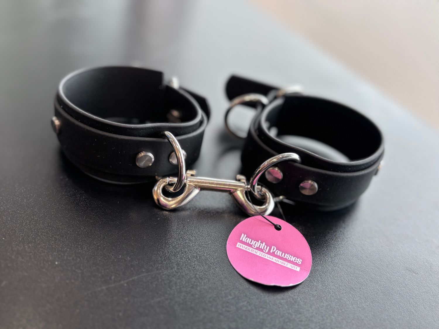 Biothane Cuffs Black