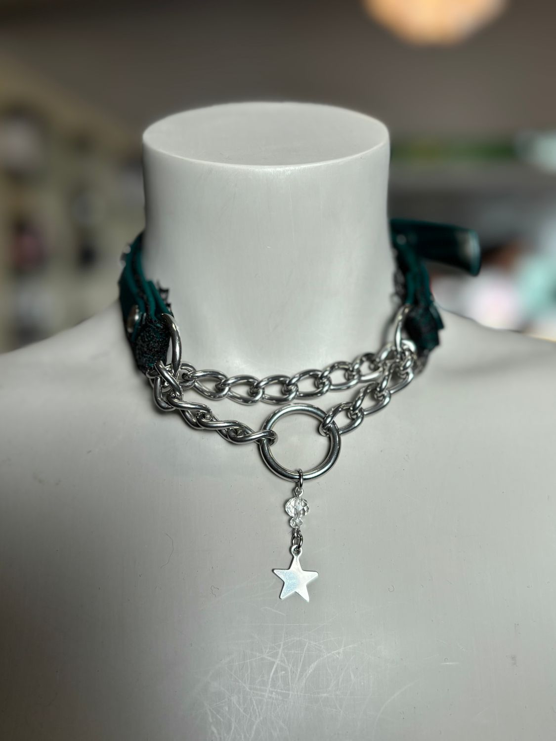 Biothane Martingale Green W/ Stars