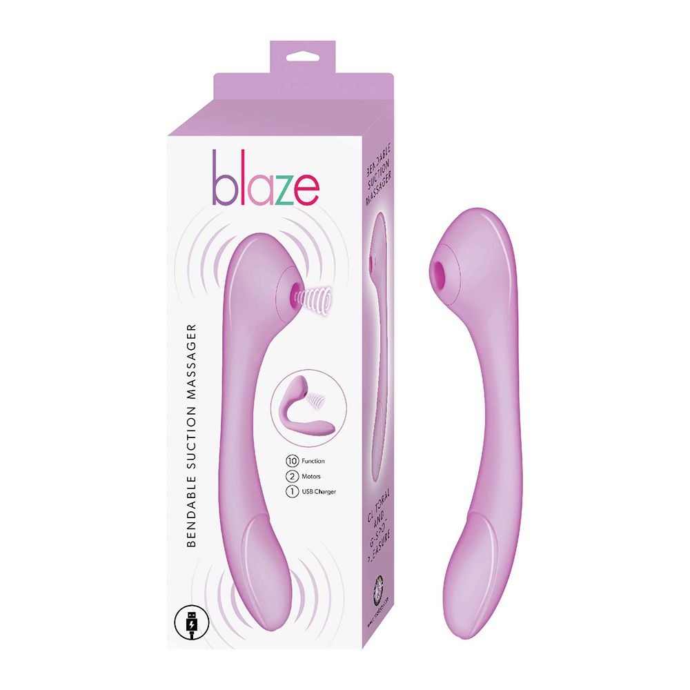 N3186-2 Blaze Bendable Suction Lavender