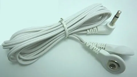 3.5mm Snap Lead Wire 2pc White