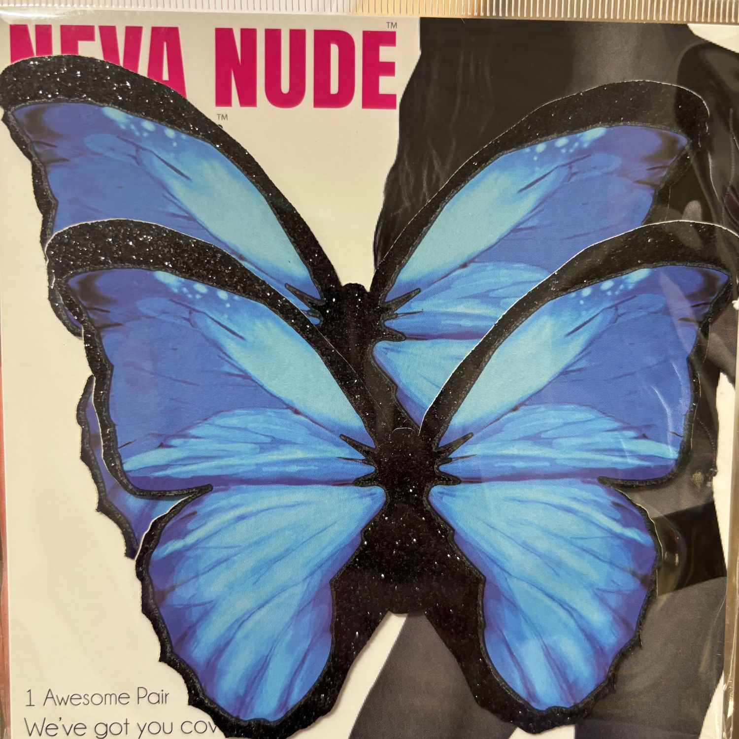 BLU-BTF-BM Black Butterfly Pastie