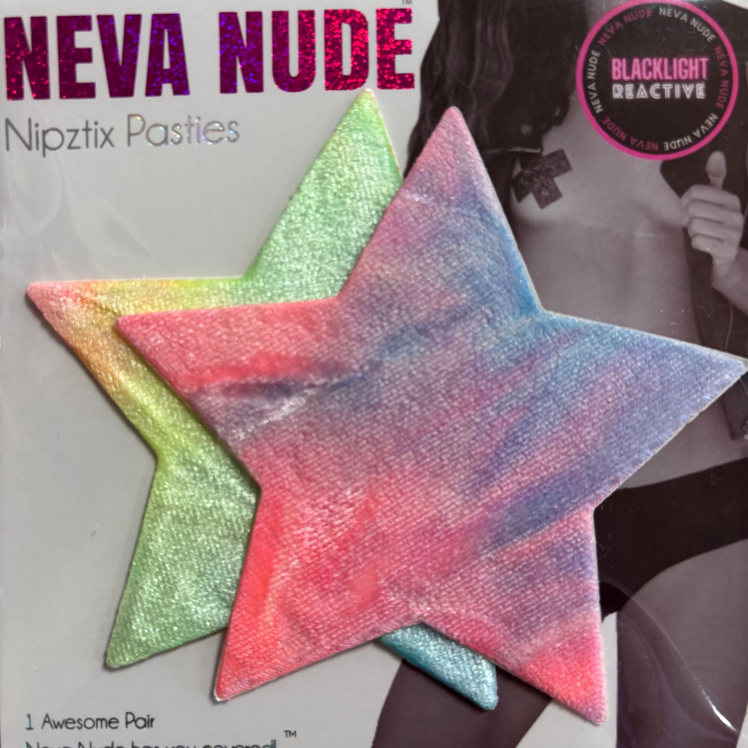 RST-STR-NS Rainbow Velvet Pastie