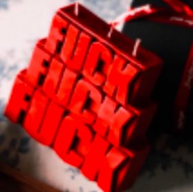 MLD-C0001 Fuck Wax Candle Red