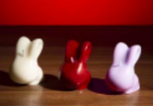 MLD-C0005 Bunny Wax Candle Purple