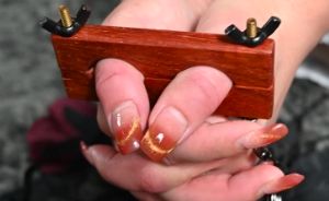 HQSM-003S Rosewood Thumb Clamps Small