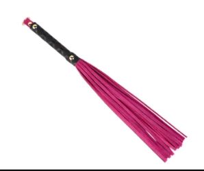 SM-YL-PW014 Leather Flogger Pink