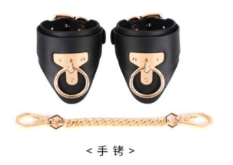 SM-YL-CF003 Leather T-Shape Handcuffs