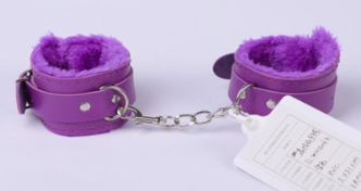 SM-YL-CF017 Plush Handcuffs Purple