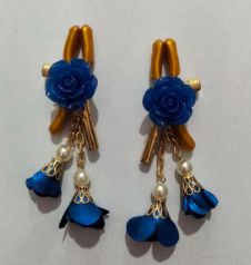 SM-YL-NC065 Blue Rose Nip Clamps