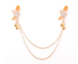 SM-YL-NC040 Gold Flower Nip Clamp Chain