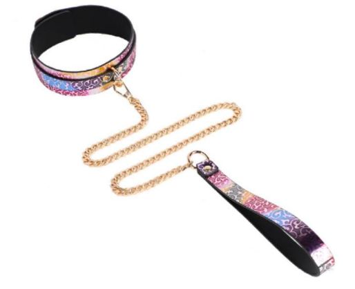 SM-YL-CA062 Iridescent Collar/Leash