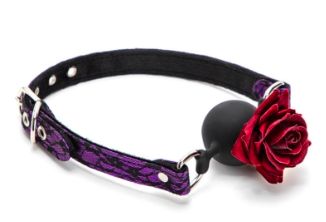 SM-GG044 Rose Ball Gag Purple