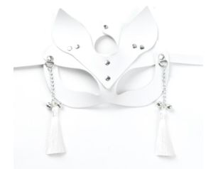 SM-YL-MK040 White Tassel Fox Mask