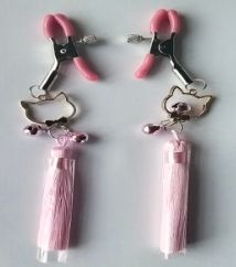 SM-YL-NC014 Cat Tassel Nipple Clamps