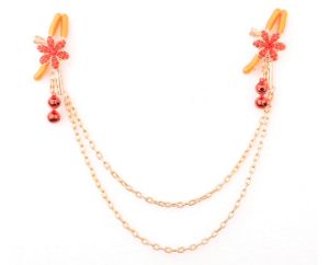SM-YL-NC041 Red Flower Nip Clamp Chain