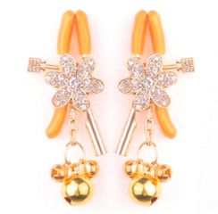 SM-YL-NC043 Gold Flower/Bell Nip Clamp