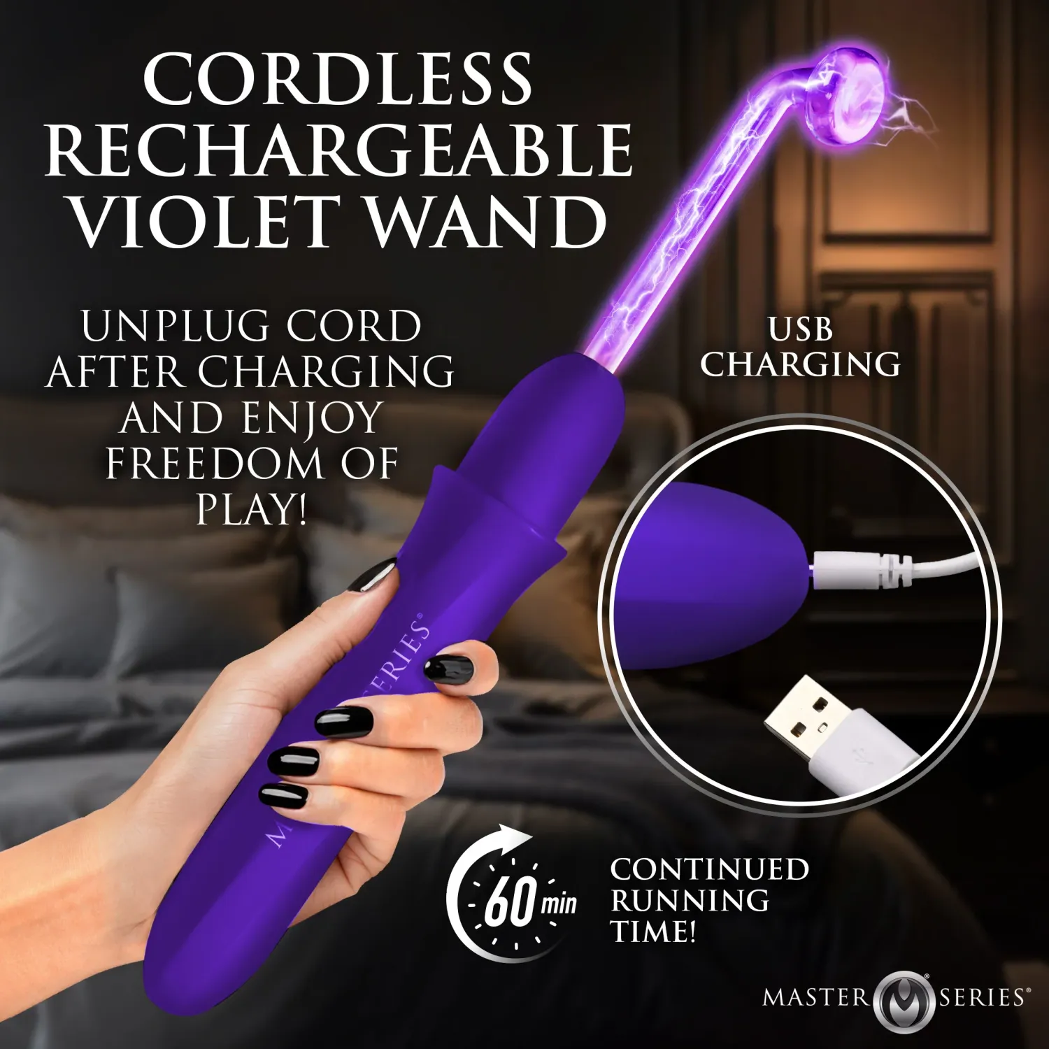 XRAH855 Violet Wand Rechargeable Purple