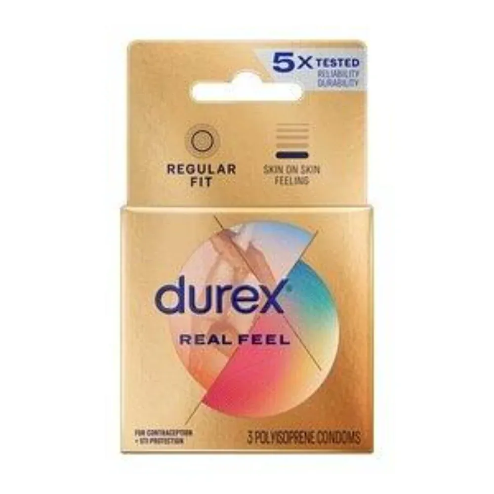 DUR-89455 Durex Real Feel Non Latex 3 pack