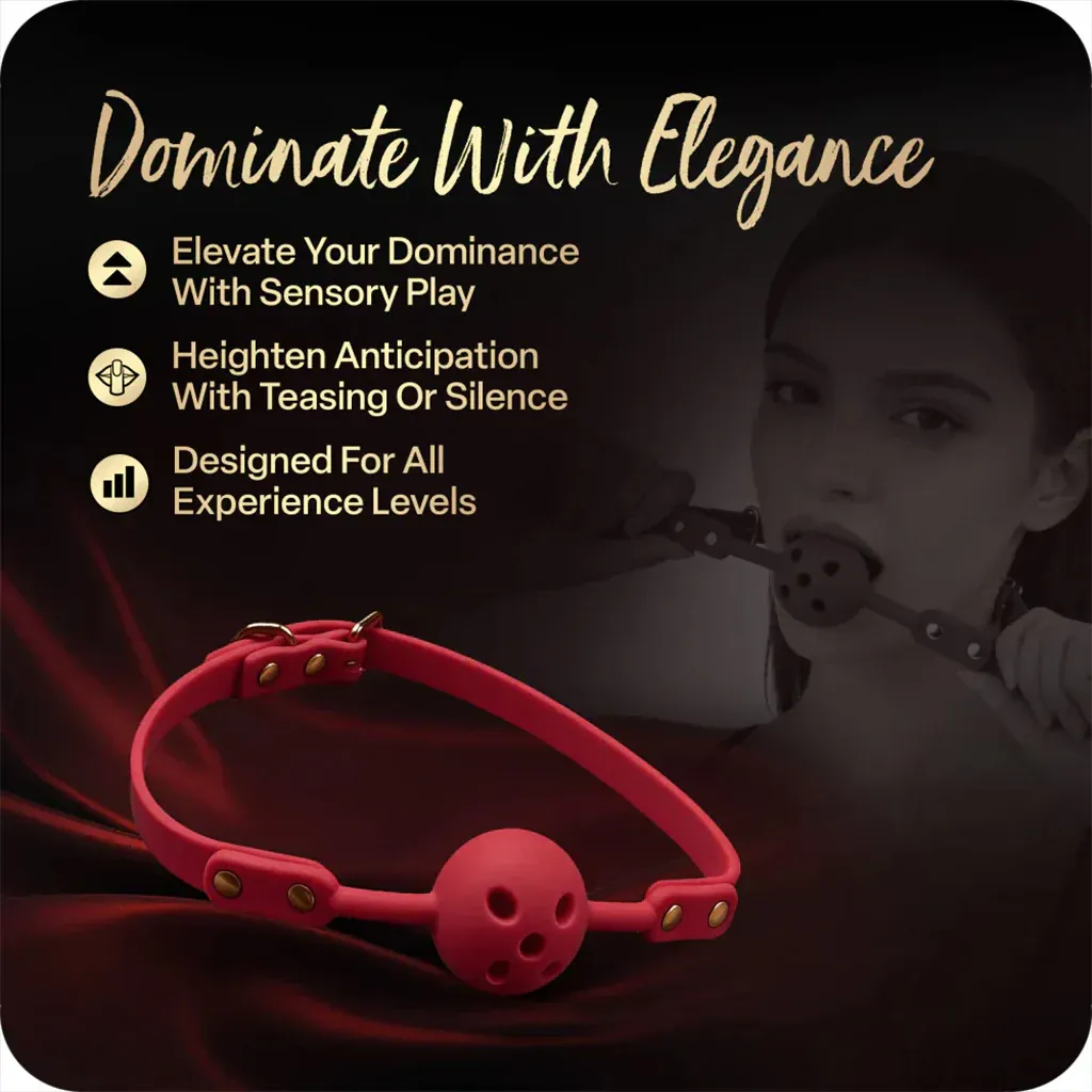 BL55555 Temptasia Ardor SIlicone Ball Gag Red
