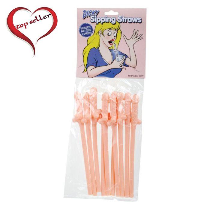 PD6203-01 Dicky Sipping Straws 10ct