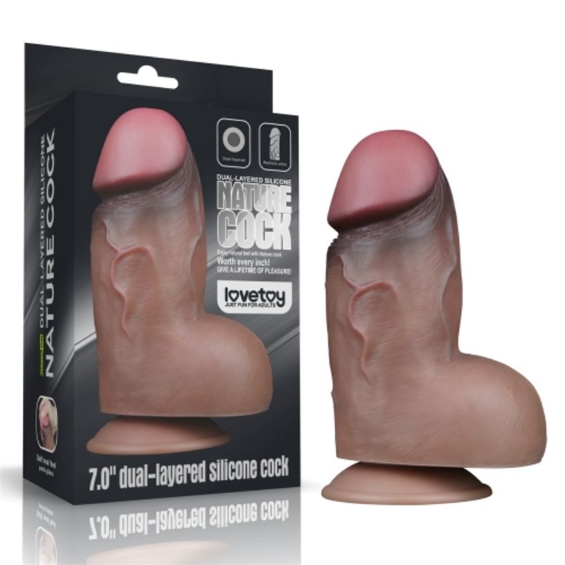 LV411050 7" Thick Silicone Dildo