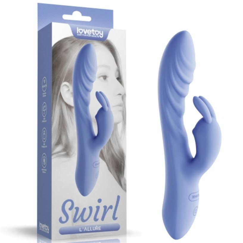 LV431301 L'Allure Swirl Vibrator Blue