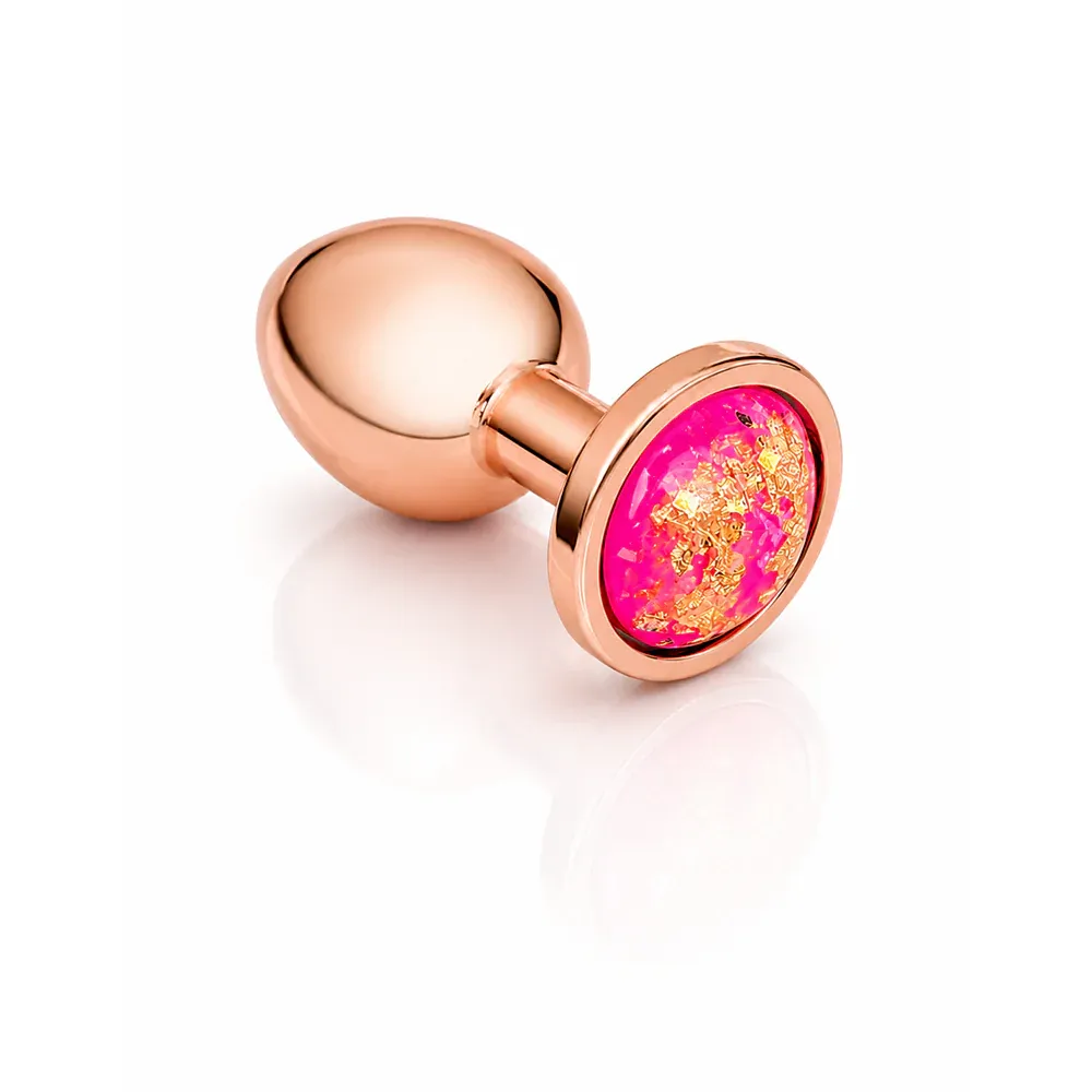 PE-091-GL-PK Metal Plug Rose Gold/Pink