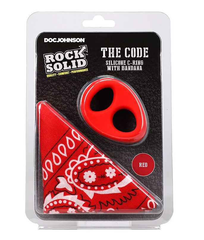D3703-01 The Code C Ring W Bandana Red