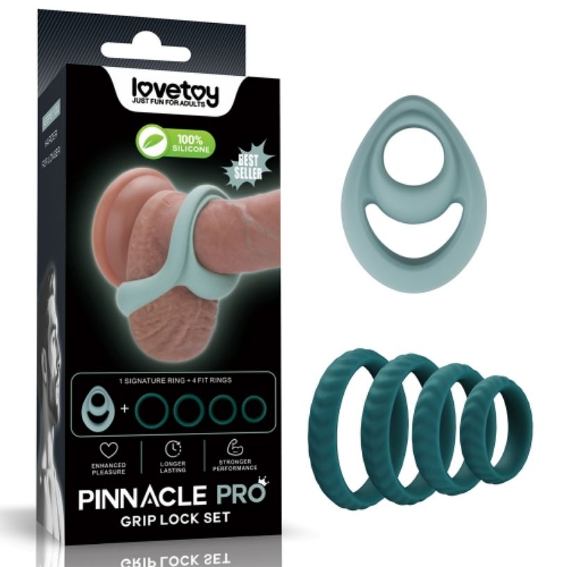 LV443042 Lock Set Cock Rings 5pc